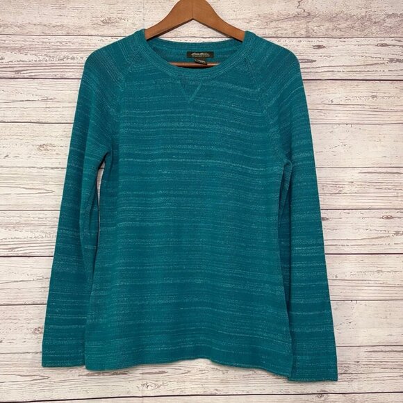Eddie Bauer Heather Green Sweater Medium - Picture 1 of 6